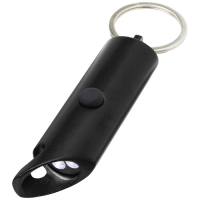 Picture of FLARE RCS RECYCLED ALUMINIUM METAL IPX LED LIGHT AND BOTTLE OPENER with Keyring Chain