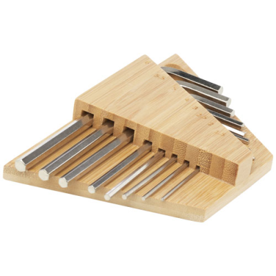 Picture of ALLEN BAMBOO HEX KEY TOOL SET in Natural
