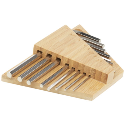 Picture of ALLEN BAMBOO HEX KEY TOOL SET in Natural.