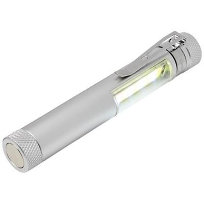 Picture of STIX POCKET COB LIGHT with Clip & Magnet Base in Silver