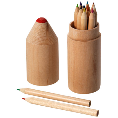 Picture of BOSSY 12-PIECE COLOUR PENCIL SET in Natural