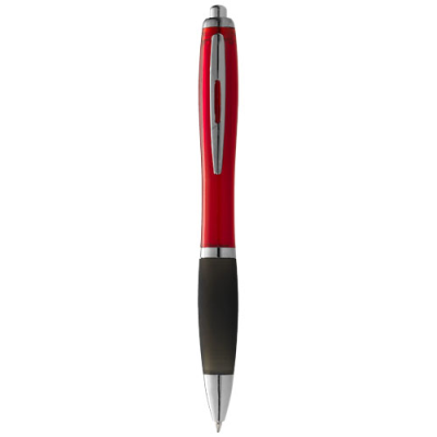 Picture of NASH BALL PEN COLOUR BARREL AND BLACK GRIP in Red & Solid Black.