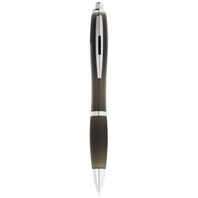 NASH BALL PEN COLOUR BARREL AND BLACK GRIP in Solid Black.