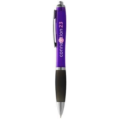 Picture of NASH BALL PEN COLOUR BARREL AND BLACK GRIP in Purple