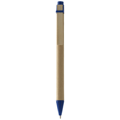 Picture of SALVADOR RECYCLED BALL PEN in Natural-navy