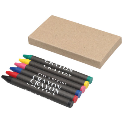 AYO 6-PIECE COLOUR CRAYON SET in Natural.