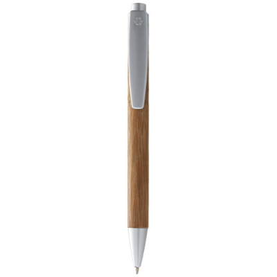 Picture of BORNEO BAMBOO BALL PEN in Silver