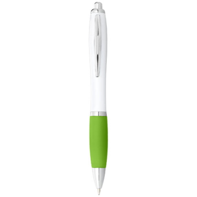 Picture of NASH BALL PEN with White Barrel & Colour Grip in White & Lime