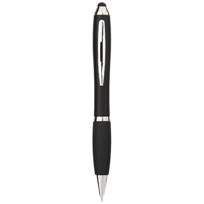 Picture of NASH COLOUR STYLUS BALL PEN with Black Grip in Solid Black.