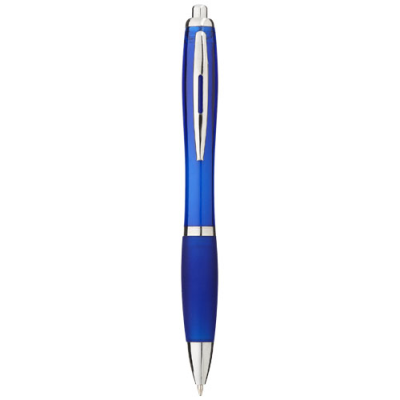 NASH BALL PEN with Colour Barrel & Grip in Royal Blue.