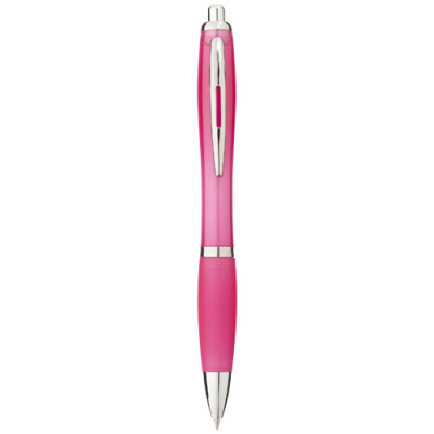 NASH BALL PEN with Colour Barrel & Grip in Magenta.