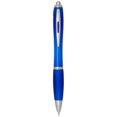 NASH RCS RECYCLED PLASTIC BALL PEN with Colour Barrel & Grip (Blue Ink)
