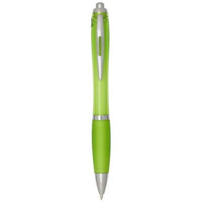 NASH RCS RECYCLED PLASTIC BALL PEN with Colour Barrel & Grip (Blue Ink)