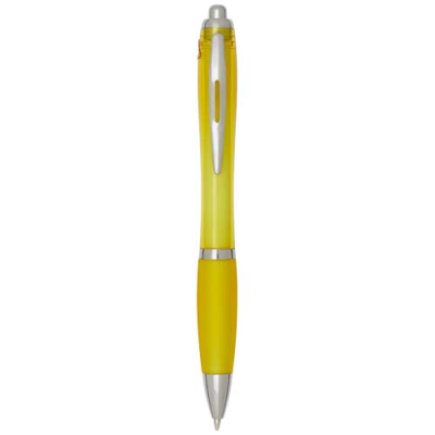 Picture of NASH RCS RECYCLED PLASTIC BALL PEN with Colour Barrel & Grip (Black Ink)