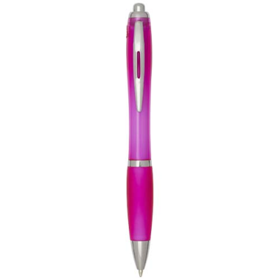 Picture of NASH RCS RECYCLED PLASTIC BALL PEN with Colour Barrel & Grip (Black Ink)