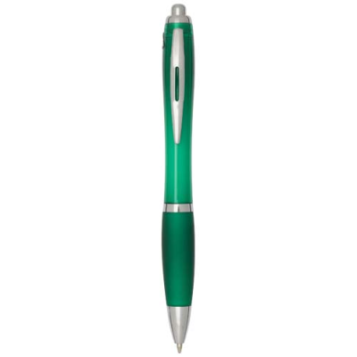 Picture of NASH RCS RECYCLED PLASTIC BALL PEN with Colour Barrel & Grip (Black Ink)