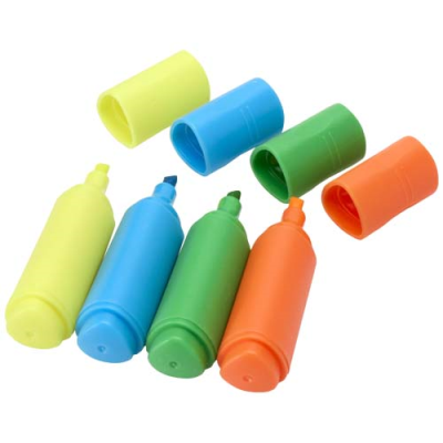 Picture of MINI RECYCLED PLASTIC HIGHLIGHTER SET