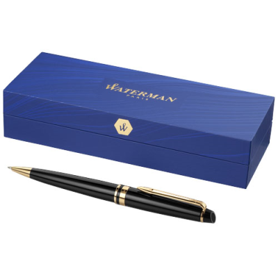 Picture of WATERMAN EXPERT BALL PEN in Solid Black & Gold.