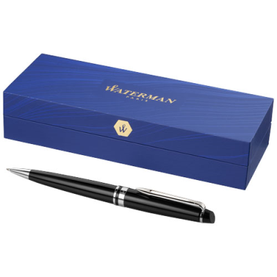 Picture of WATERMAN EXPERT BALL PEN in Solid Black & Silver