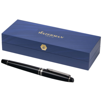 Picture of EXPERT ROLLERBALL PEN in Black Solid-silver