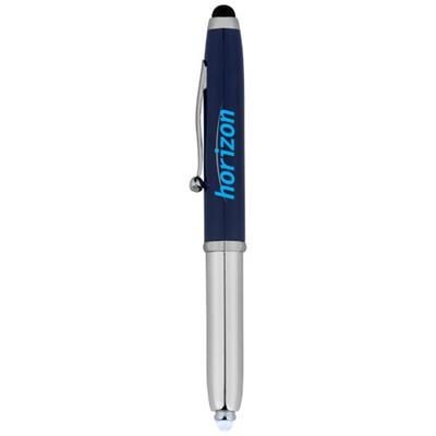 Picture of XENON STYLUS BALL PEN with LED Light in Royal Blue-silver