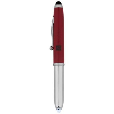 Picture of XENON STYLUS BALL PEN with LED Light in Red-silver