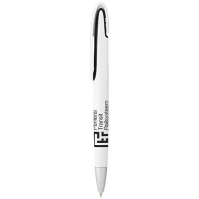 Picture of RIO BALL PEN in White Solid-black Solid