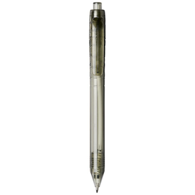 Picture of VANCOUVER RECYCLED PET BALL PEN in Clear Transparent Black