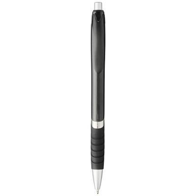 Picture of TURBO BALL PEN with Rubber Grip in Black Solid