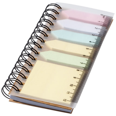 Picture of SPINNER SPIRAL NOTE BOOK with Colour Sticky Notes in Natural