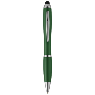 NASH STYLUS BALL PEN with Colour Grip in Hunter Green.