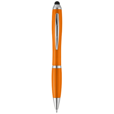 NASH STYLUS BALL PEN with Colour Grip in Orange.