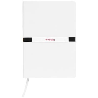 Picture of STRETTO A5 SOFT COVER NOTE BOOK in White Solid
