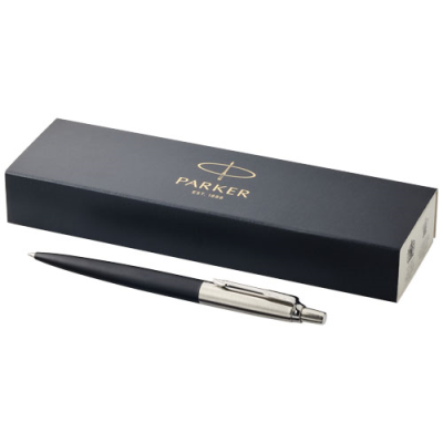 Picture of PARKER JOTTER BOND STREET BALL PEN in Solid Black & Silver