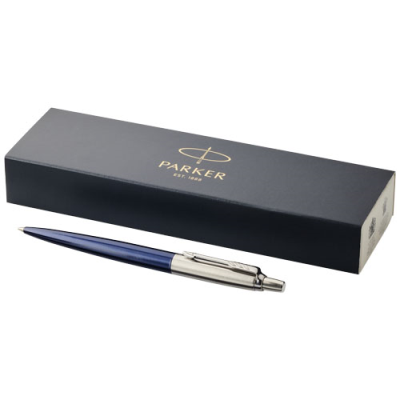 Picture of PARKER JOTTER BOND STREET BALL PEN in Navy & Silver