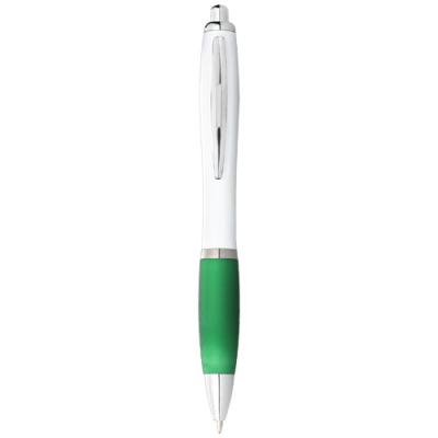 Picture of NASH BALL PEN WHITE BARREL AND COLOUR GRIP in White & Green.