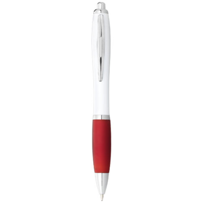 Picture of NASH BALL PEN WHITE BARREL AND COLOUR GRIP in White & Red