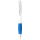 Picture of NASH BALL PEN WHITE BARREL AND COLOUR GRIP (BLUE INK)
