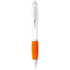 Picture of NASH BALL PEN WHITE BARREL AND COLOUR GRIP (BLUE INK)