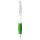 Picture of NASH BALL PEN WHITE BARREL AND COLOUR GRIP (BLUE INK)