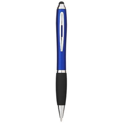 Picture of NASH COLOUR STYLUS BALL PEN with Black Grip in Royal Blue & Solid Black