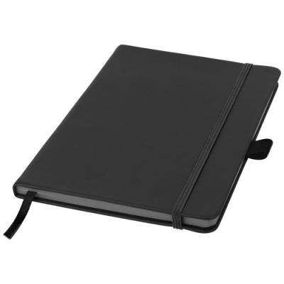 Picture of COLOUR-EDGE A5 HARD COVER NOTE BOOK in Solid Black.