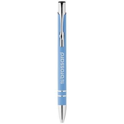 Picture of CORKY BALL PEN with Rubber-coated Exterior in Process Blue