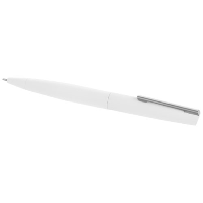 Picture of MILOS SOFT-TOUCH BALL PEN in White Solid