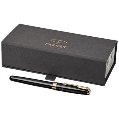 Picture of SONNET ROLLERBALL PEN in Black Solid-gold