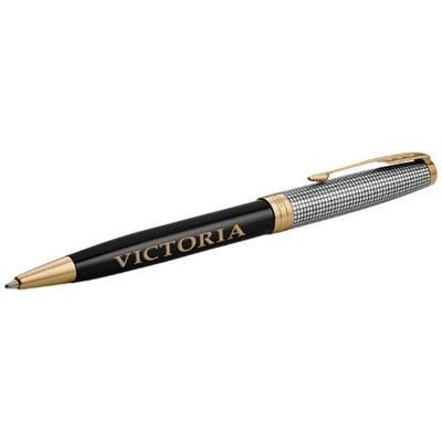 Picture of SONNET BALL PEN in Black Solid-silver