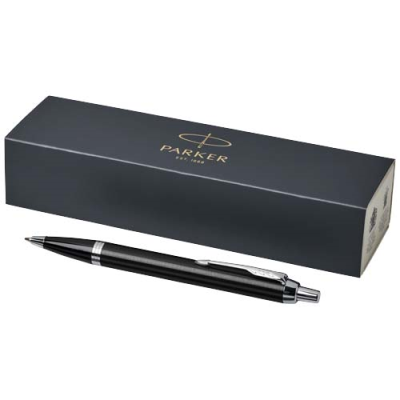 Picture of PARKER IM BALL PEN in Solid Black & Silver Chrome