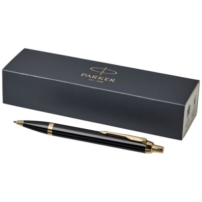 Picture of PARKER IM BALL PEN in Solid Black & Gold.