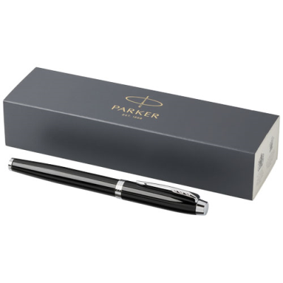 Picture of IM ROLLERBALL PEN in Black Solid-chrome