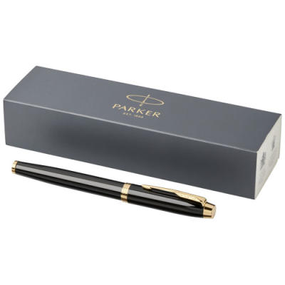 Picture of IM ROLLERBALL PEN in Black Solid-gold